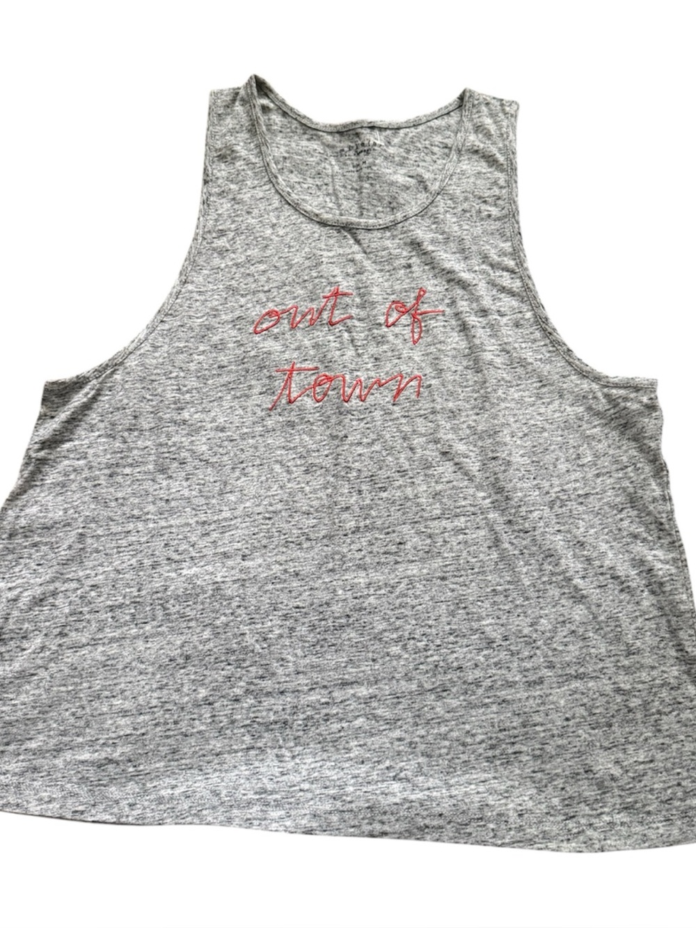 Madwell.  Gray 'Out of Town' Sleeveless Tank Top